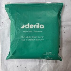 Derila White Pillow Cover - Ergo Edition